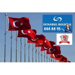3mt. * Galvanizli Bayrak Direği