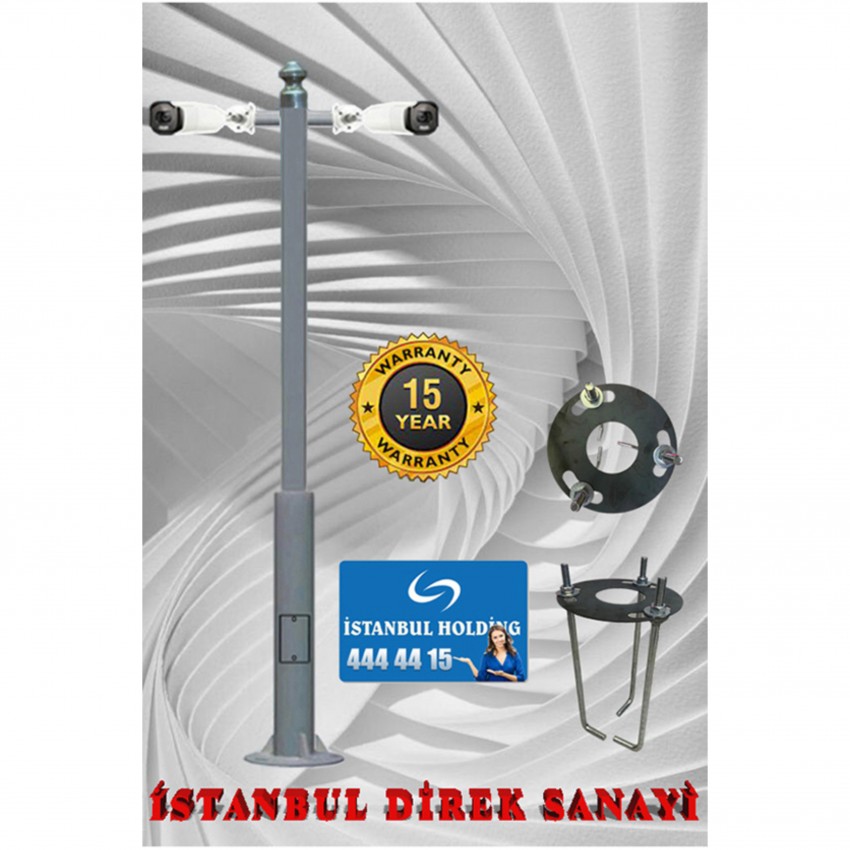 6mt. * Çift Konsollu Kamera Direği