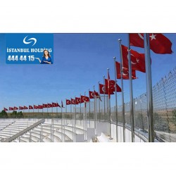 3mt. * Paslanmaz Krom Bayrak Direği