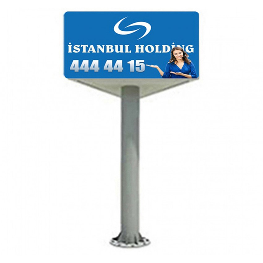 7mt. * Üçgen Tabelalı Totem Direği
